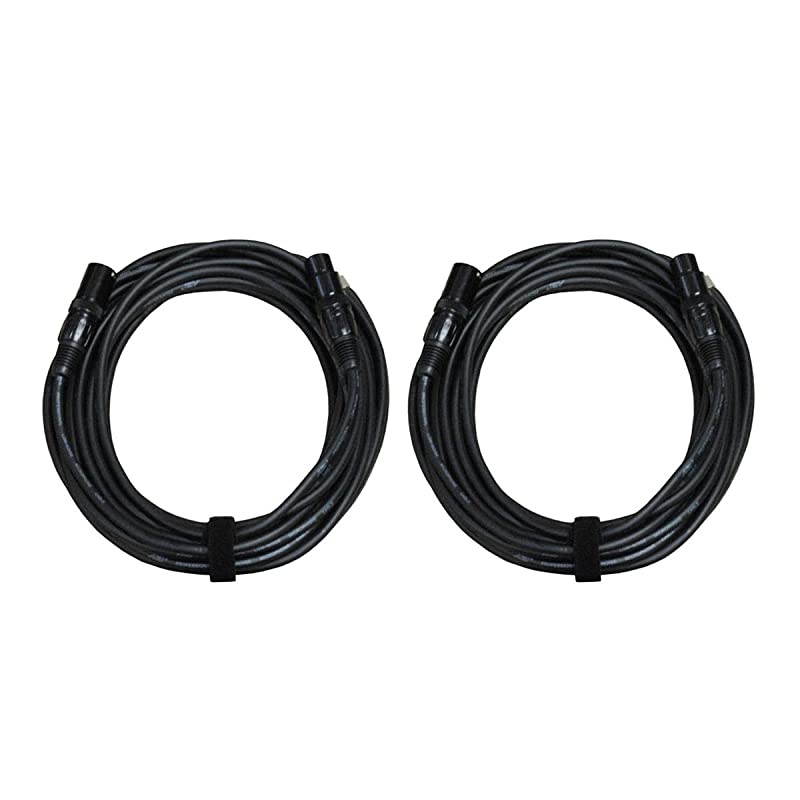 XLR Male to XLR Female Microphone Cable 50 Feet 2Pack