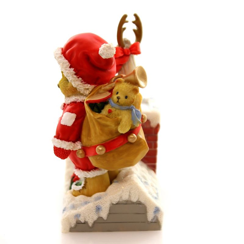 Cherished Teddies Santa Bear On Rooftop  -  Decorative Figurines