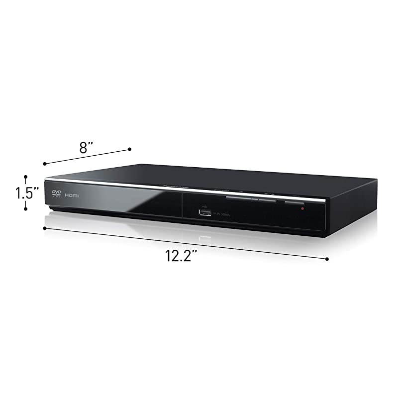DVD Player DVDS700 Black Upconvert DVDs to 1080p Detail Dolby Sound from DVDCDs View Content Via USB
