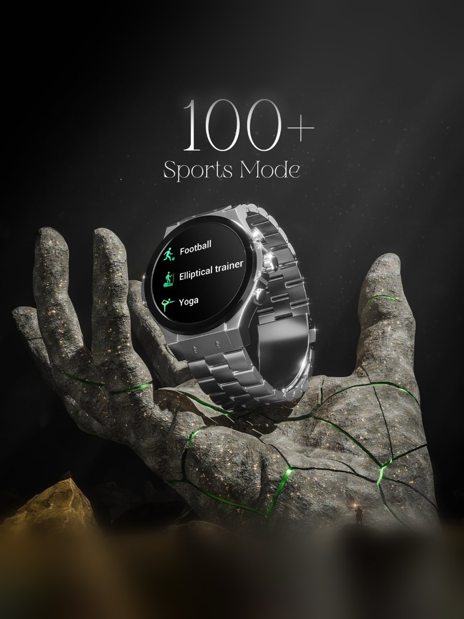 Boat Enigma X400 BT Calling Smartwatch with 1.45 inch AMOLED Display (Silver Chrome)