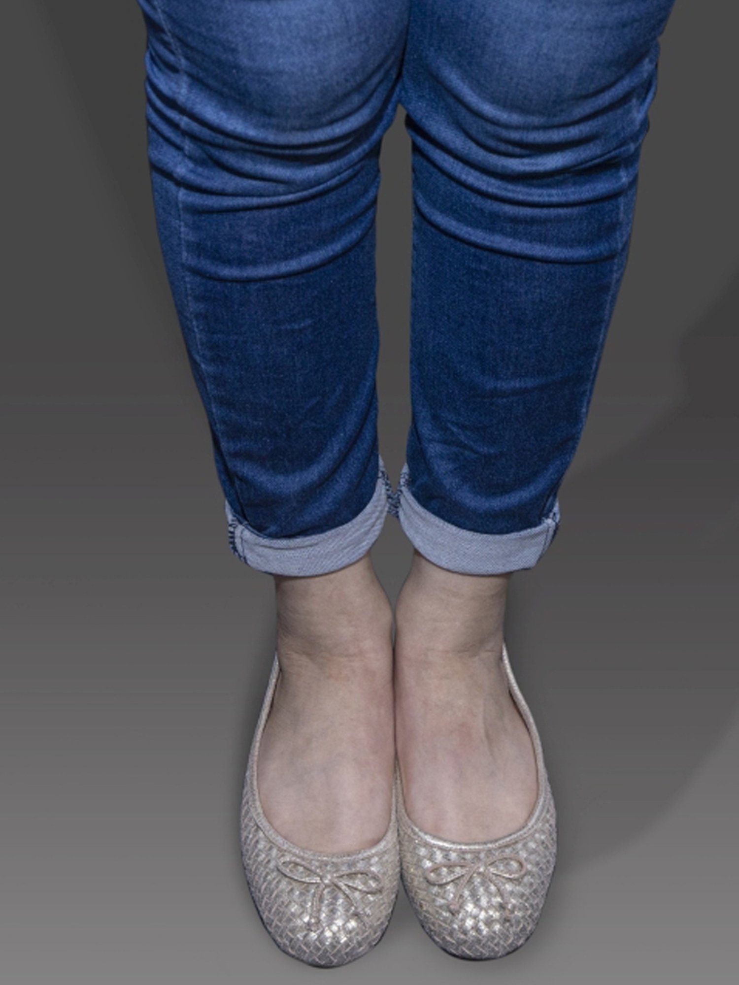 Geox Women's D Palmaria Silver Flat Ballets