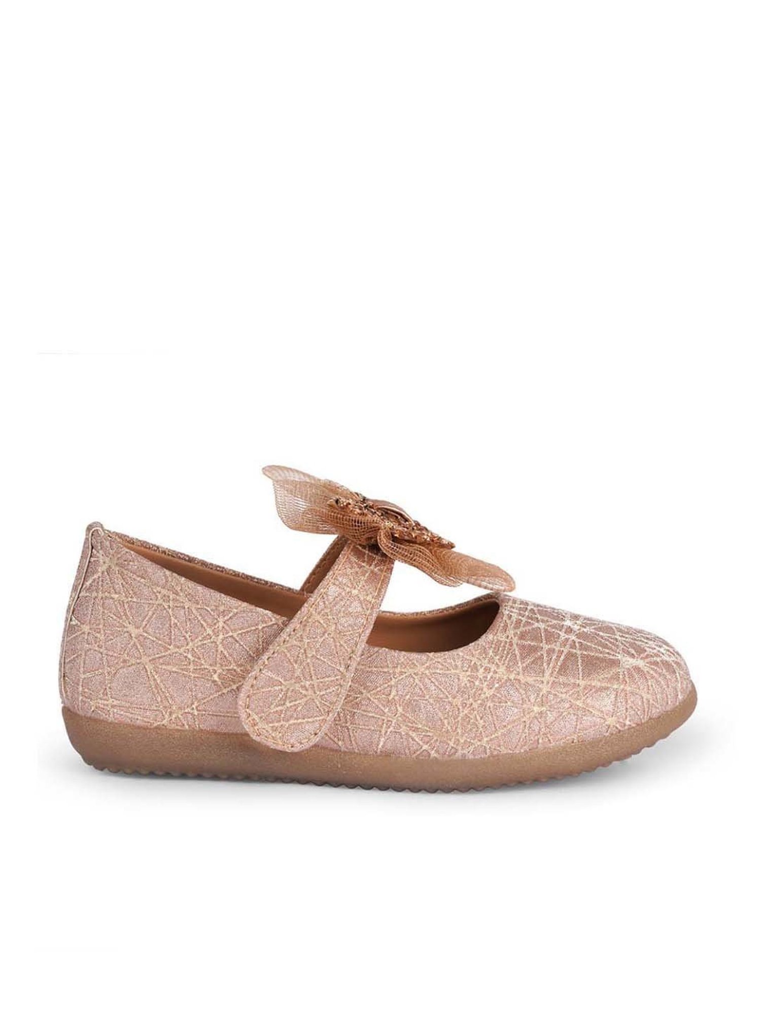 Minesole Kids Rose Gold Mary Jane Shoes