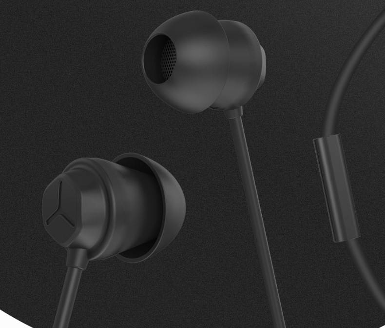 Headphones Gold Plated plug Soft and comfortable Clear sound quality Noise Isolation Headsets for Laptop, Mac, iPhone and Most Android Phones Black and White RJ-JS-X110-B