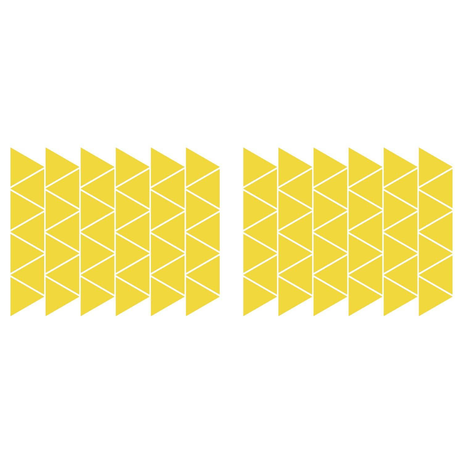 LiteMark 2 Inch Black Removable Triangle Decals - Pack of 84