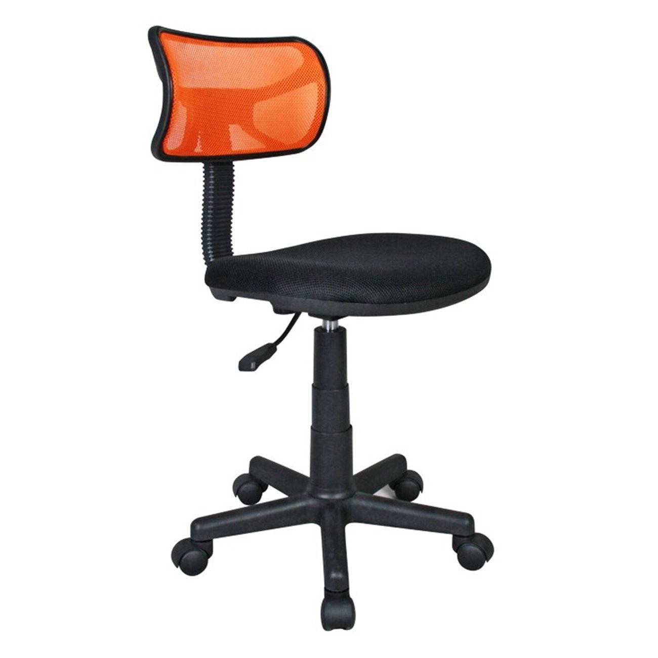 Techni Mobili Student Chair, Mesh Office Task Chair with Hight Adjustment, Technical Executive Task Chair with Non Marking Caster Wheels, Orange