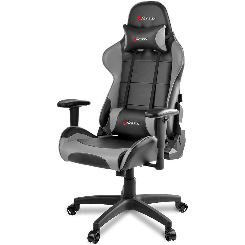 Arozzi Verona V2 Gaming Chair, Gray (VERONA-V2-GY)