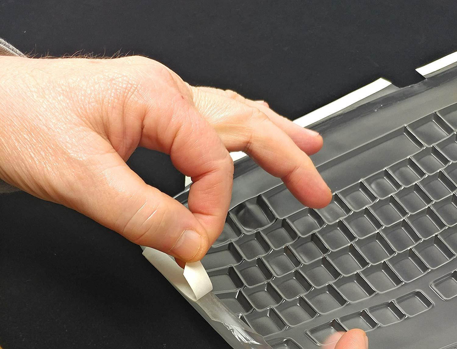 Viziflex Keyboard COVER Compatible with Dell KM636 - Part #07H105 - Protects from Mold, Spills, Dirt, Grease, Food, and Bacteria - Easy to Clean