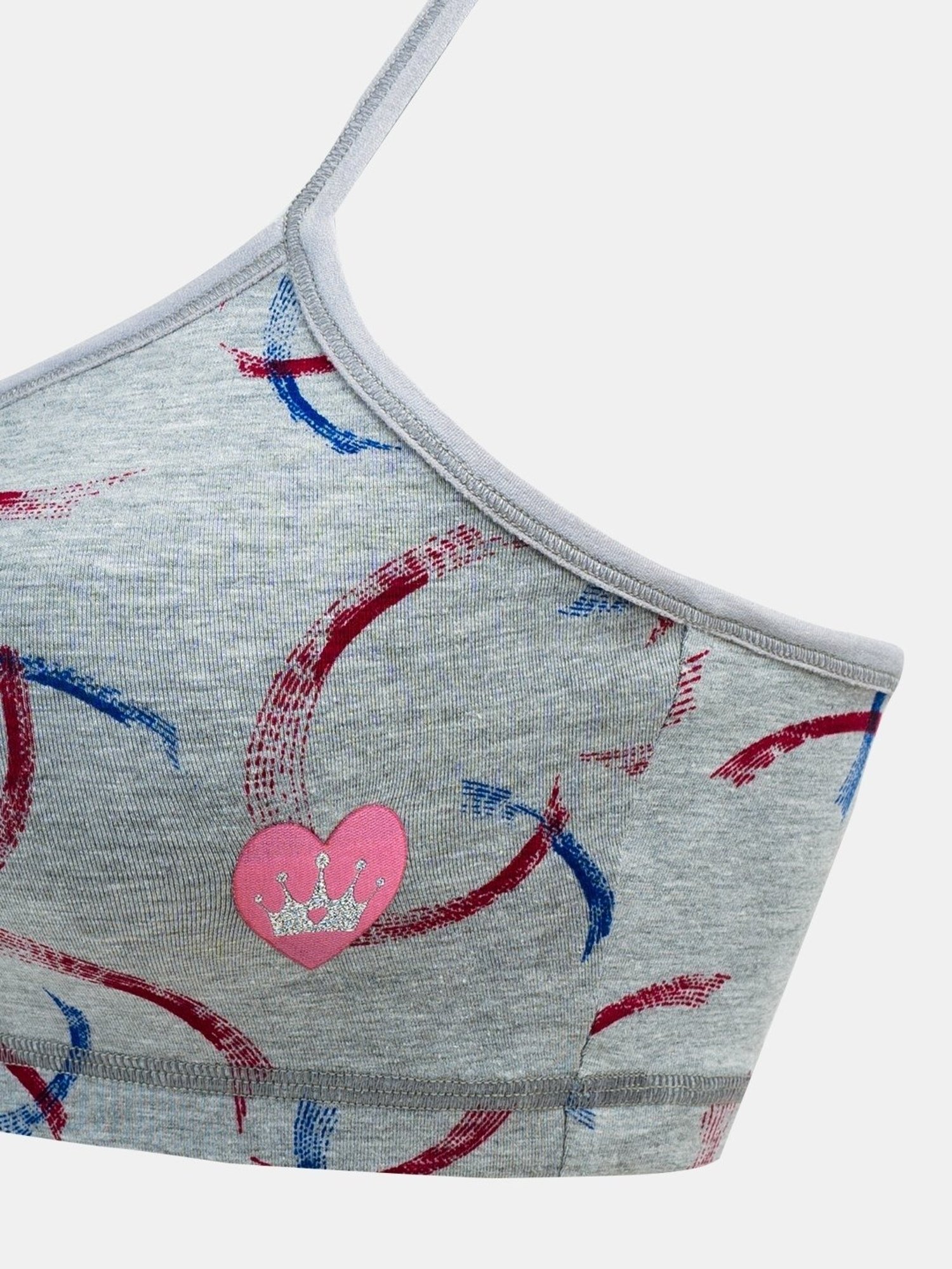 Sillysally Kids Multicolor Printed Sports Bra (Pack of 3)