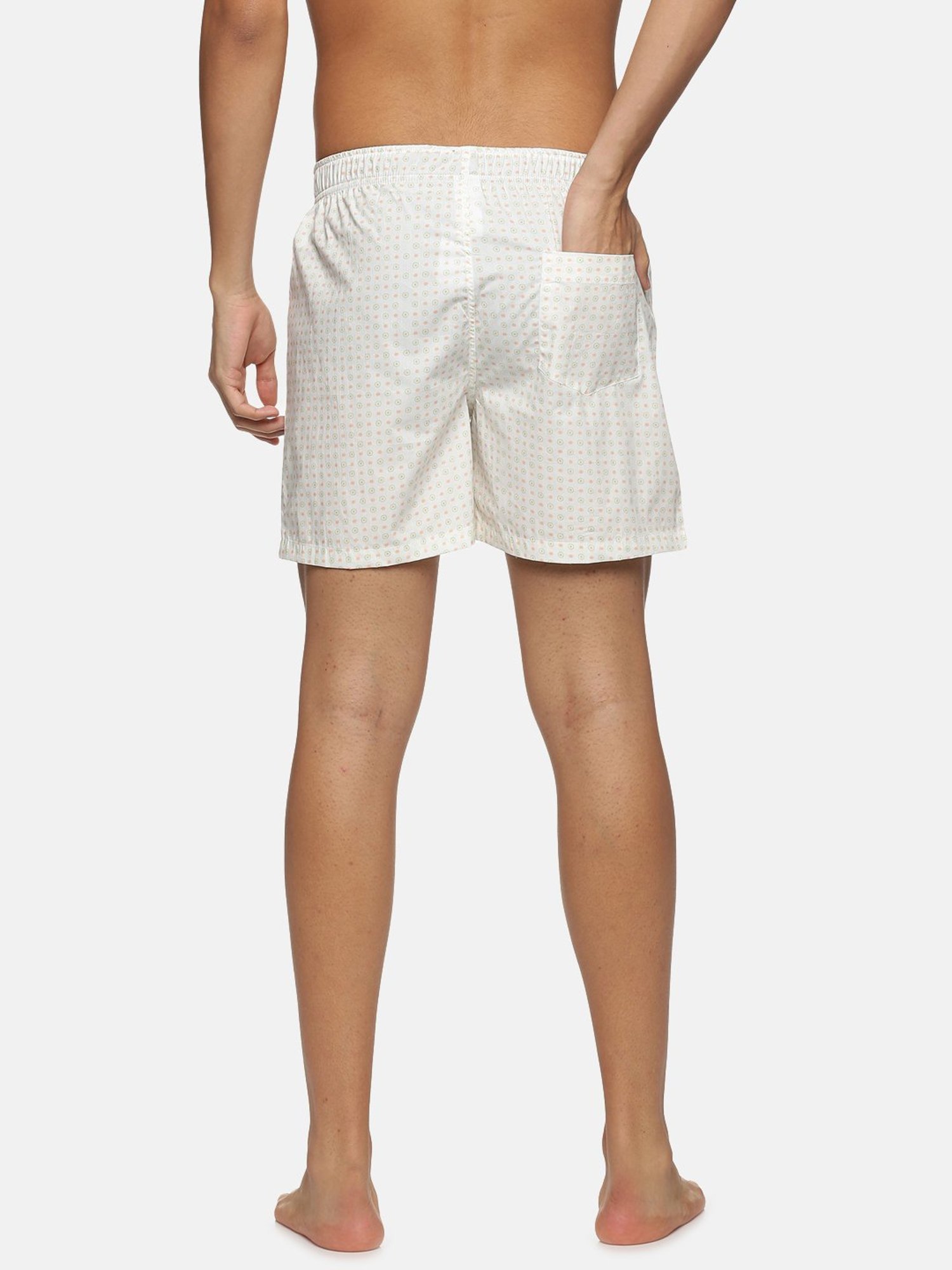Don Vino Cream Regular Fit Printed Boxers