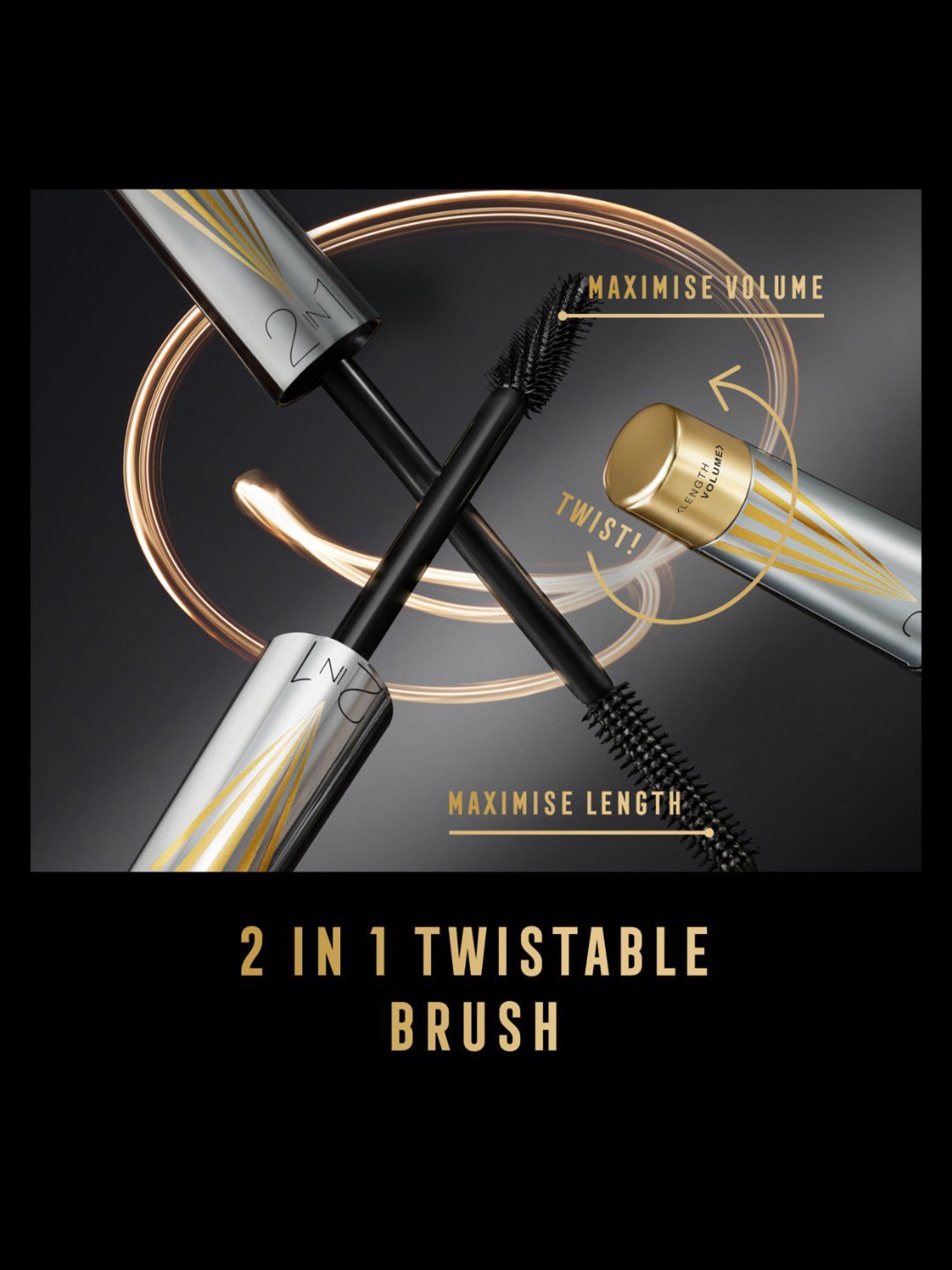 Max Factor Masterpiece 2 IN 1 Lash Wow Mascara 01 Black - 7 ml