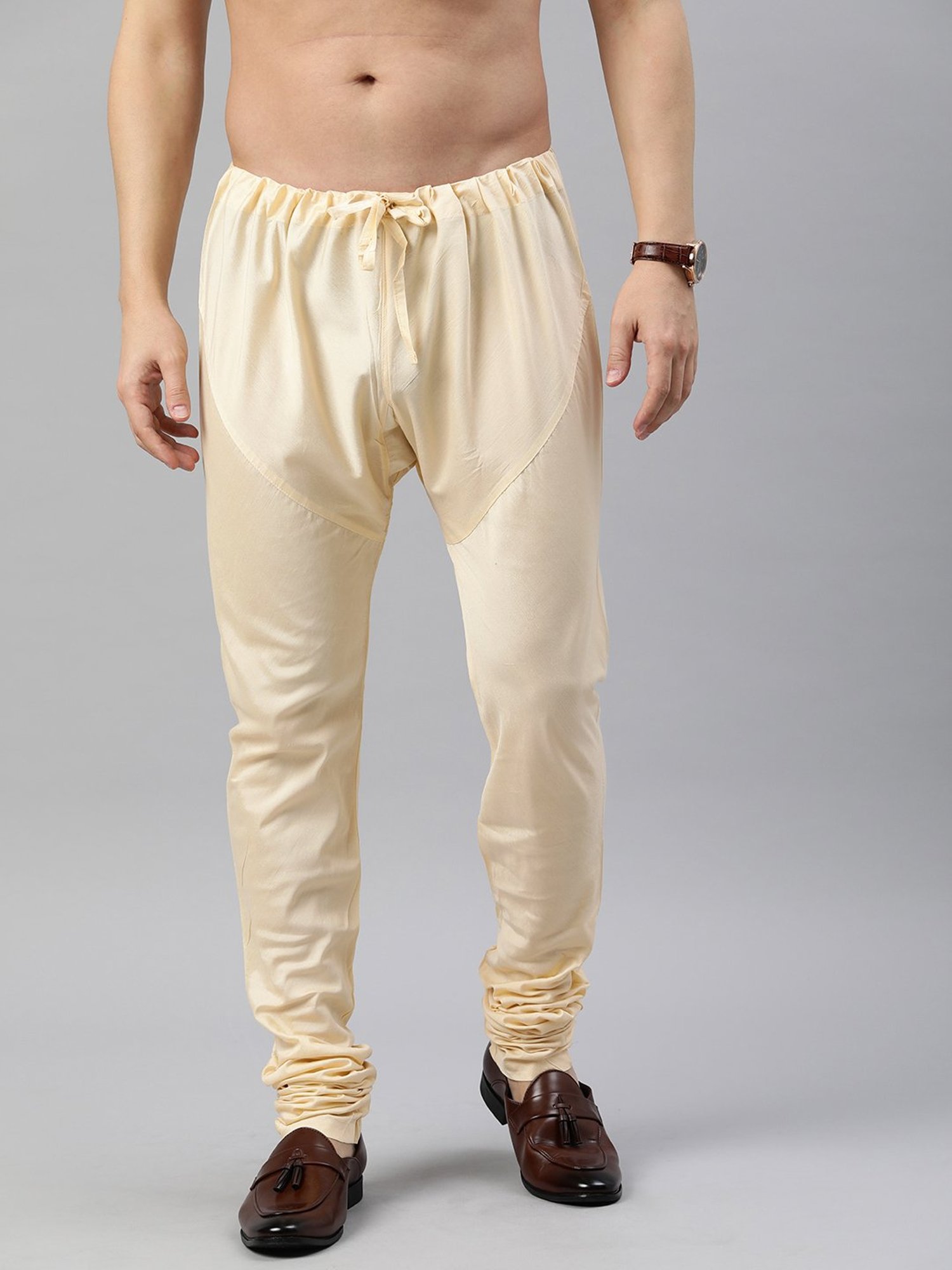 Manthan Beige Regular Fit Churidars