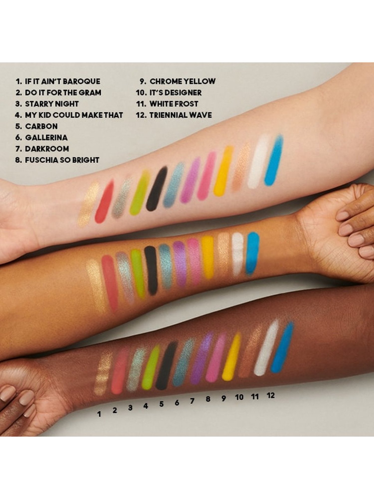 M.A.C Connect In Colour 12-Pan Eyeshadow Palette Hi-Fi Colour - 12.2 gm