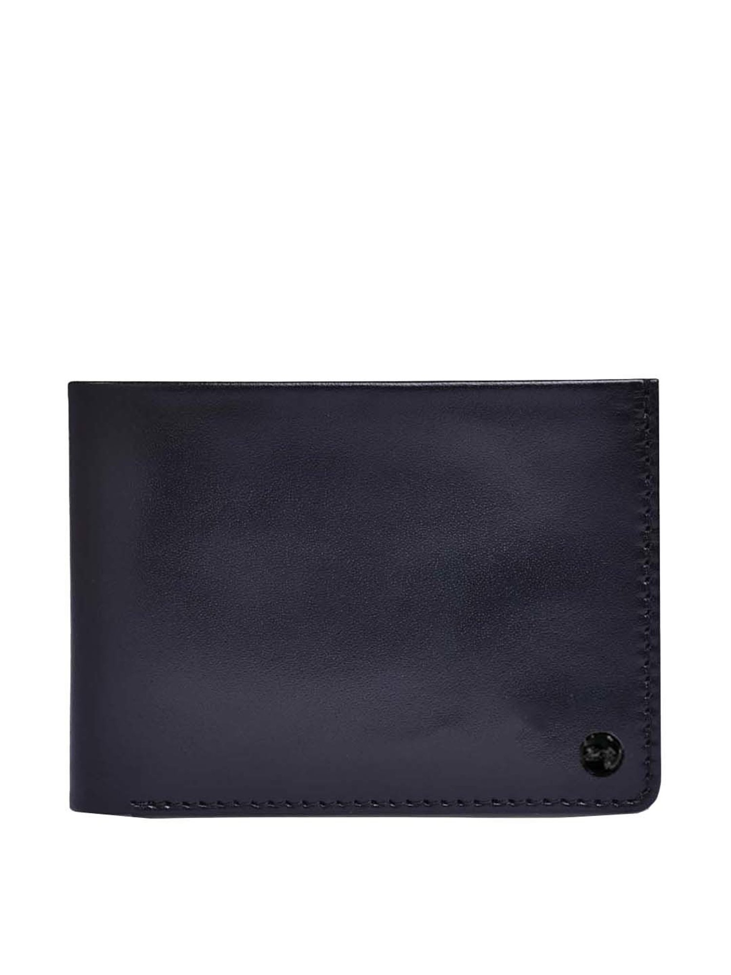 BELWABA Black Casual Leather Bi-Fold Wallet for Men