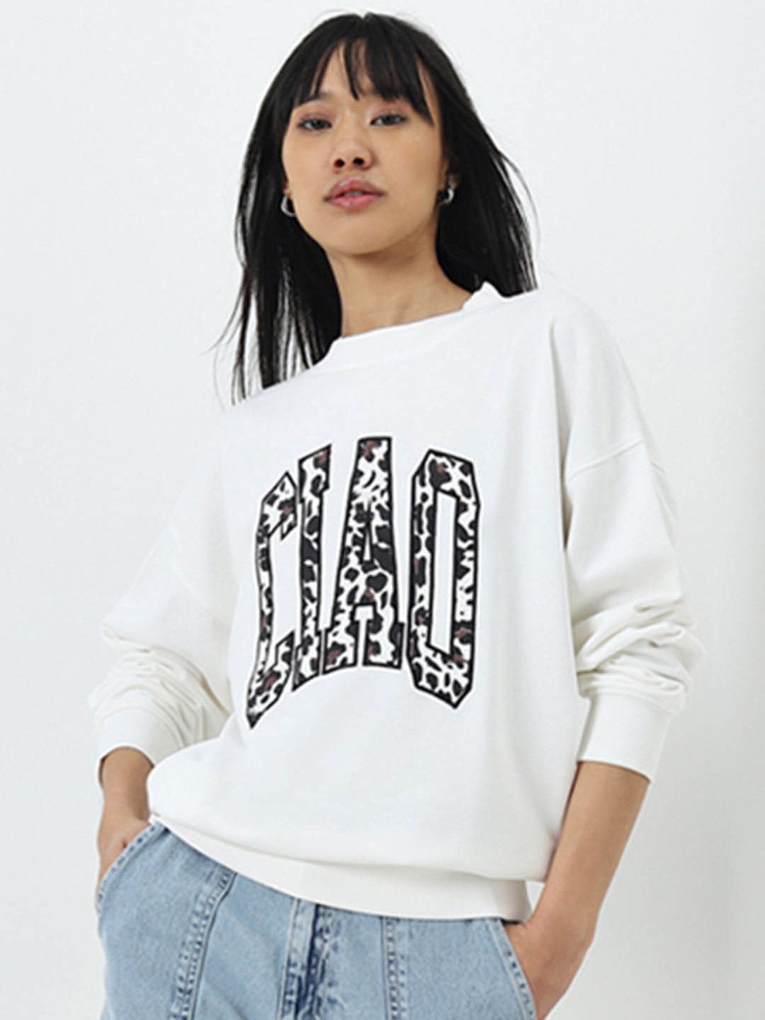KENDALL + KYLIE Multicolored Printed Hoodie
