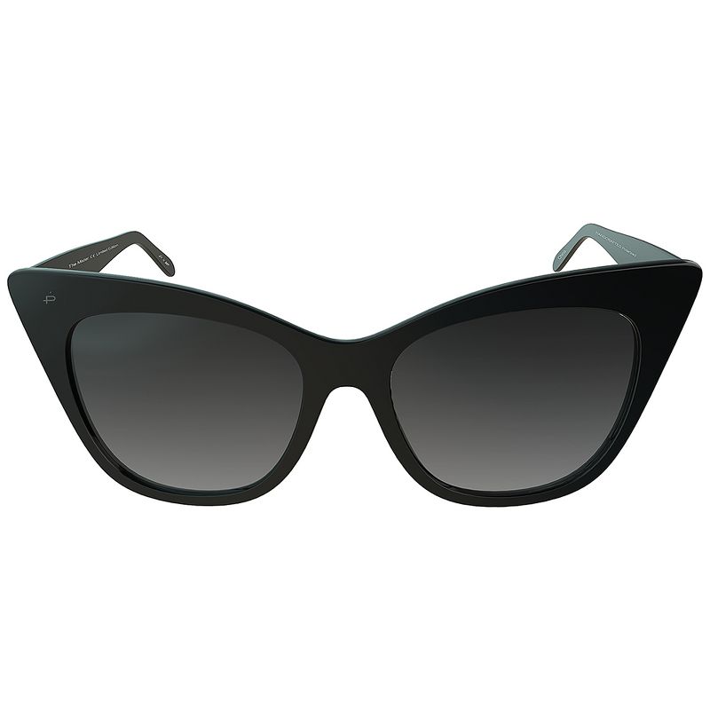 Priv'e Revaux The Mister  Womens Cat-Eye Polarized Sunglasses Caviar Black 57mm