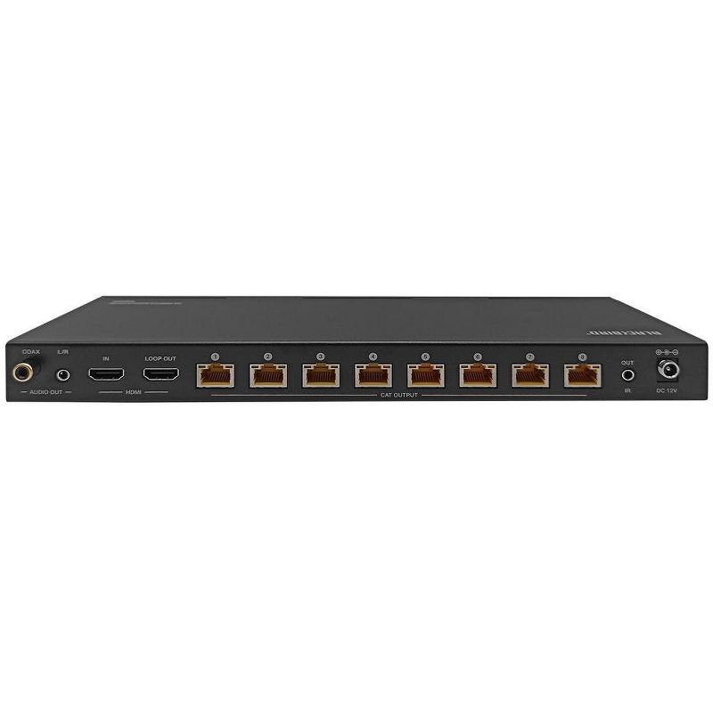 Monoprice Blackbird 4K HDMI 2.0 1x8 Splitter Extender Complete Solution Kit-- 18Gbps, HDR, 4K@60Hz, YCbCr 4:4:4, HDCP 2.2, Cat6/6a/7 with IR, Loop