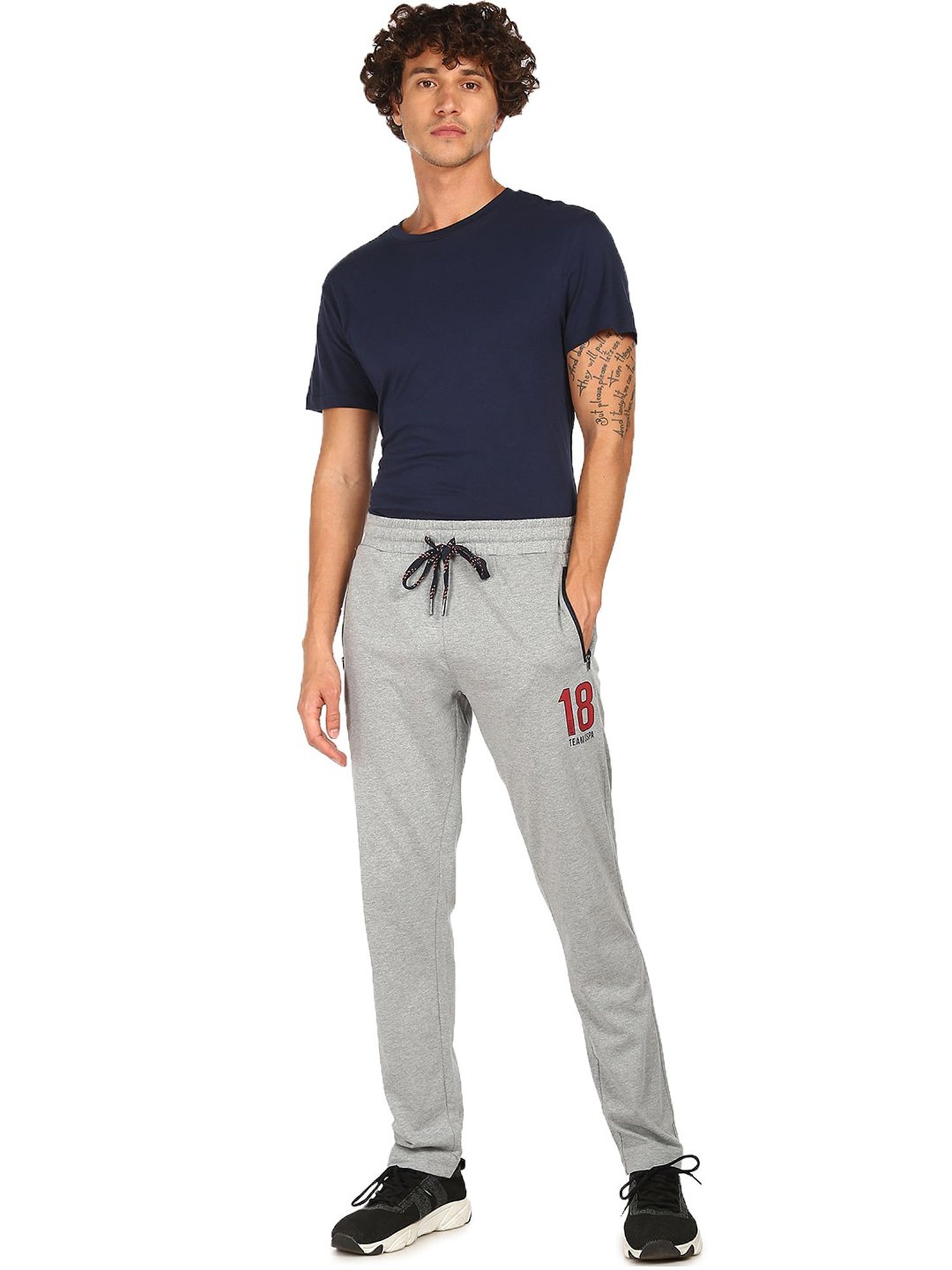 Basics Green Jogger Track Pant