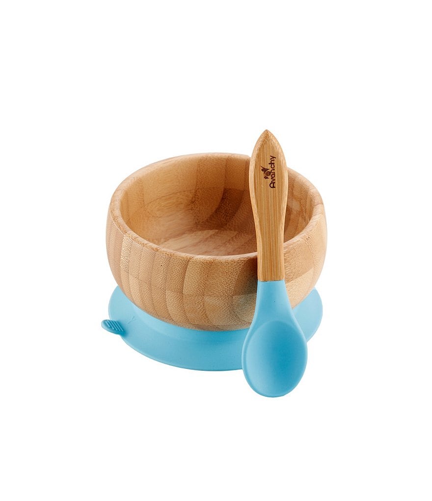 Avanchy Bamboo Suction Baby Feeding Bowl & Spoon