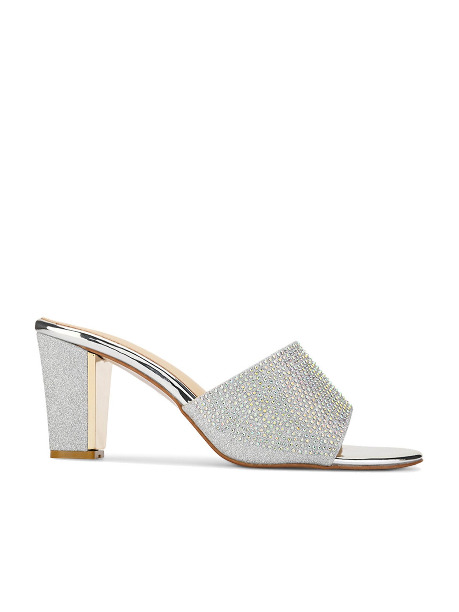 Pelle Albero Women's Silver Ethnic Sandals