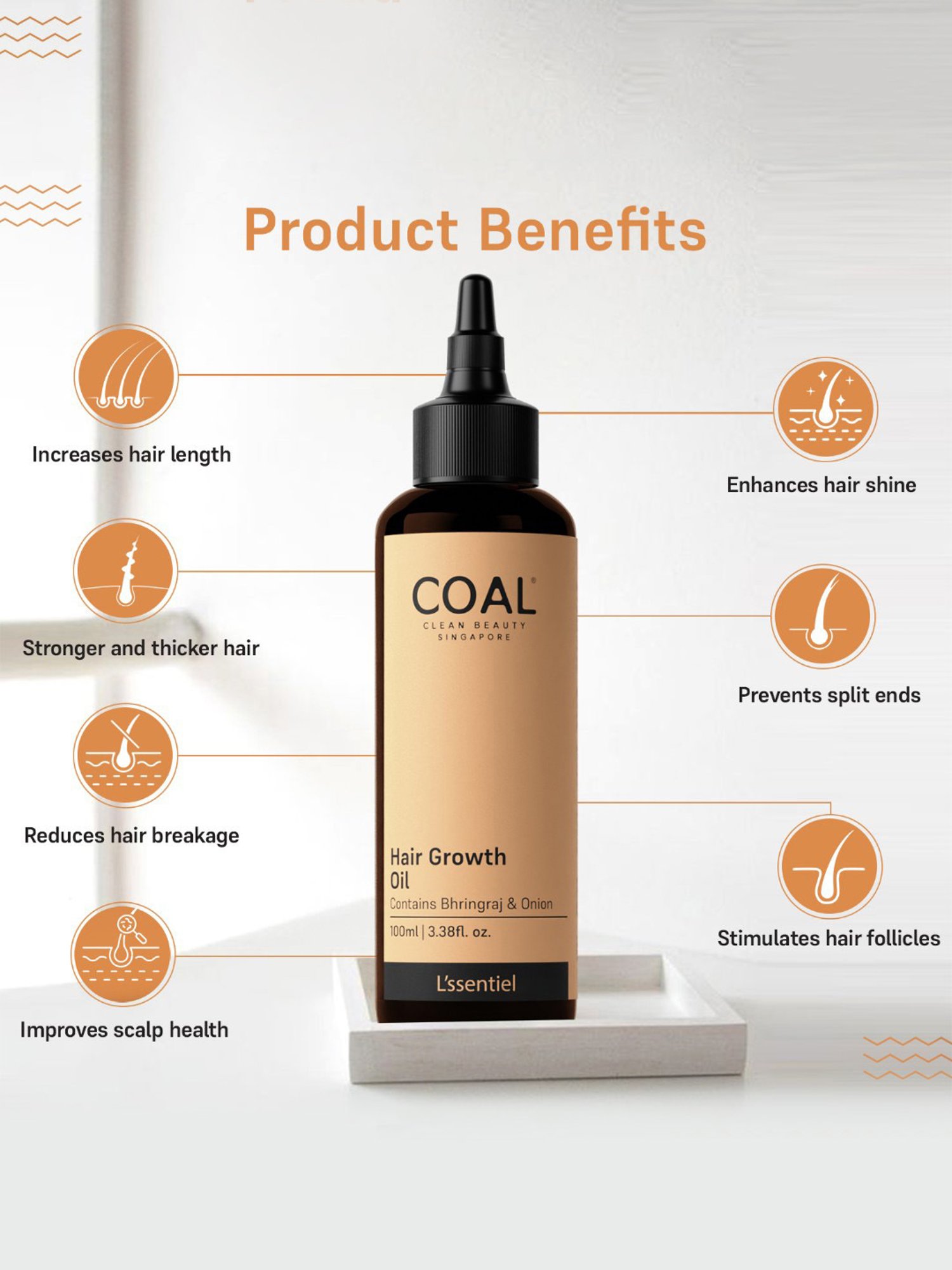 COAL Clean Beauty Hair Growth Oil - 100 ml