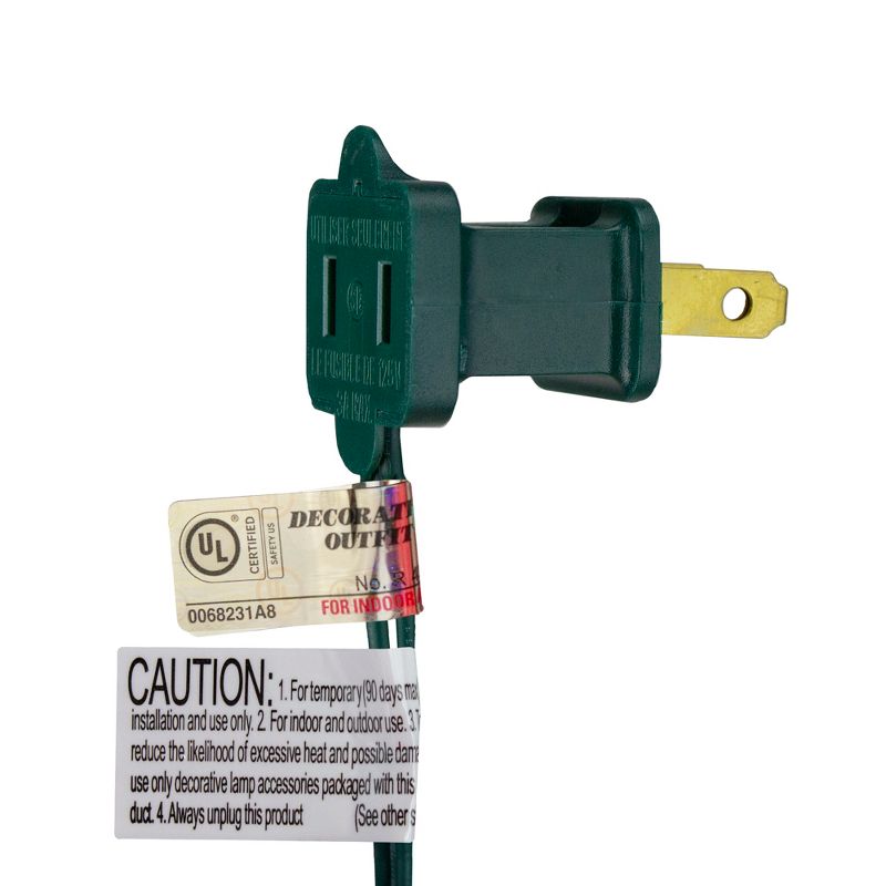 Brite Star Set of 70 Multi-Color LED M5 Icicle Christmas Lights - 10ft Green Wire