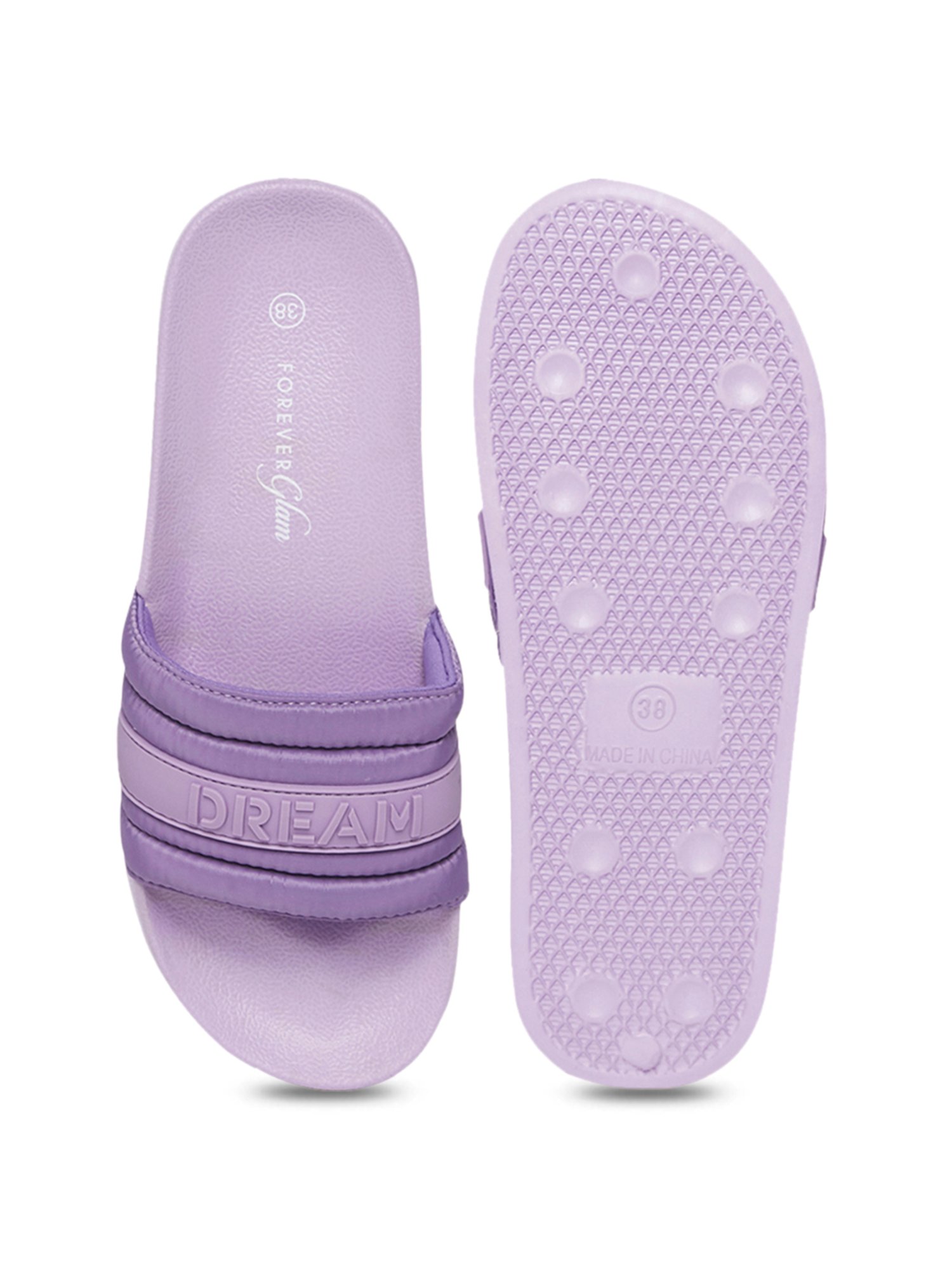 Forever Glam by Pantaloons Women's Lilac Slides