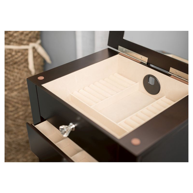 Crystal Jewelry Armoire Espresso - Hives & Honey