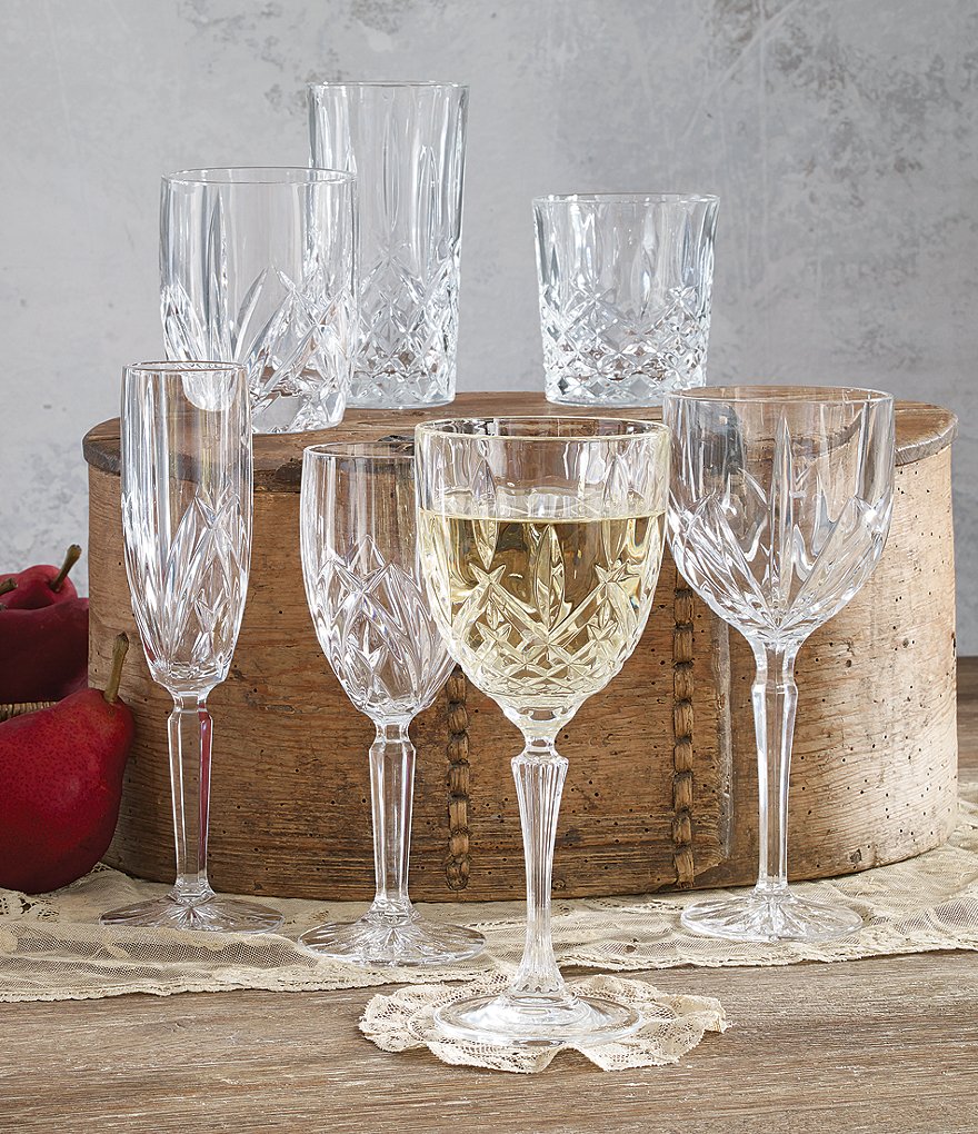 Marquis by Waterford Markham 4-Piece Traditional Crystal Double Old Fashioned Glass Set