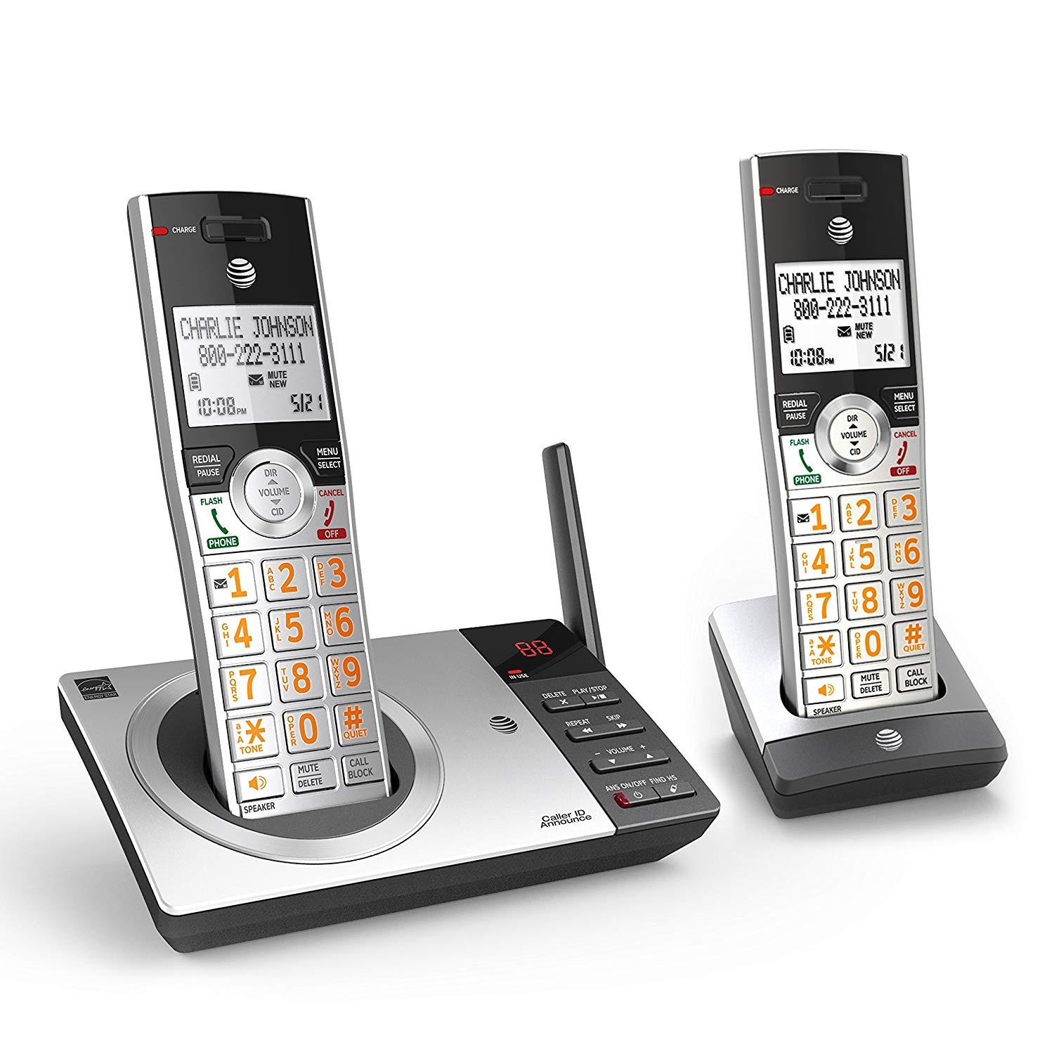 ATT CL82207 Cordless Handset DECT 6.0 Expandable Answering System