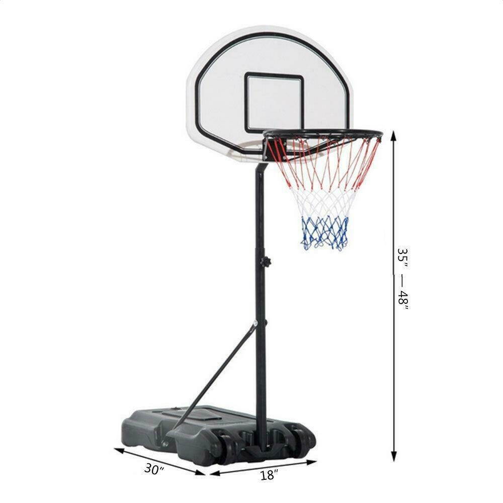 Poolside Basketball Hoop System Backboard Net Swimming Pool Games Ball Sports