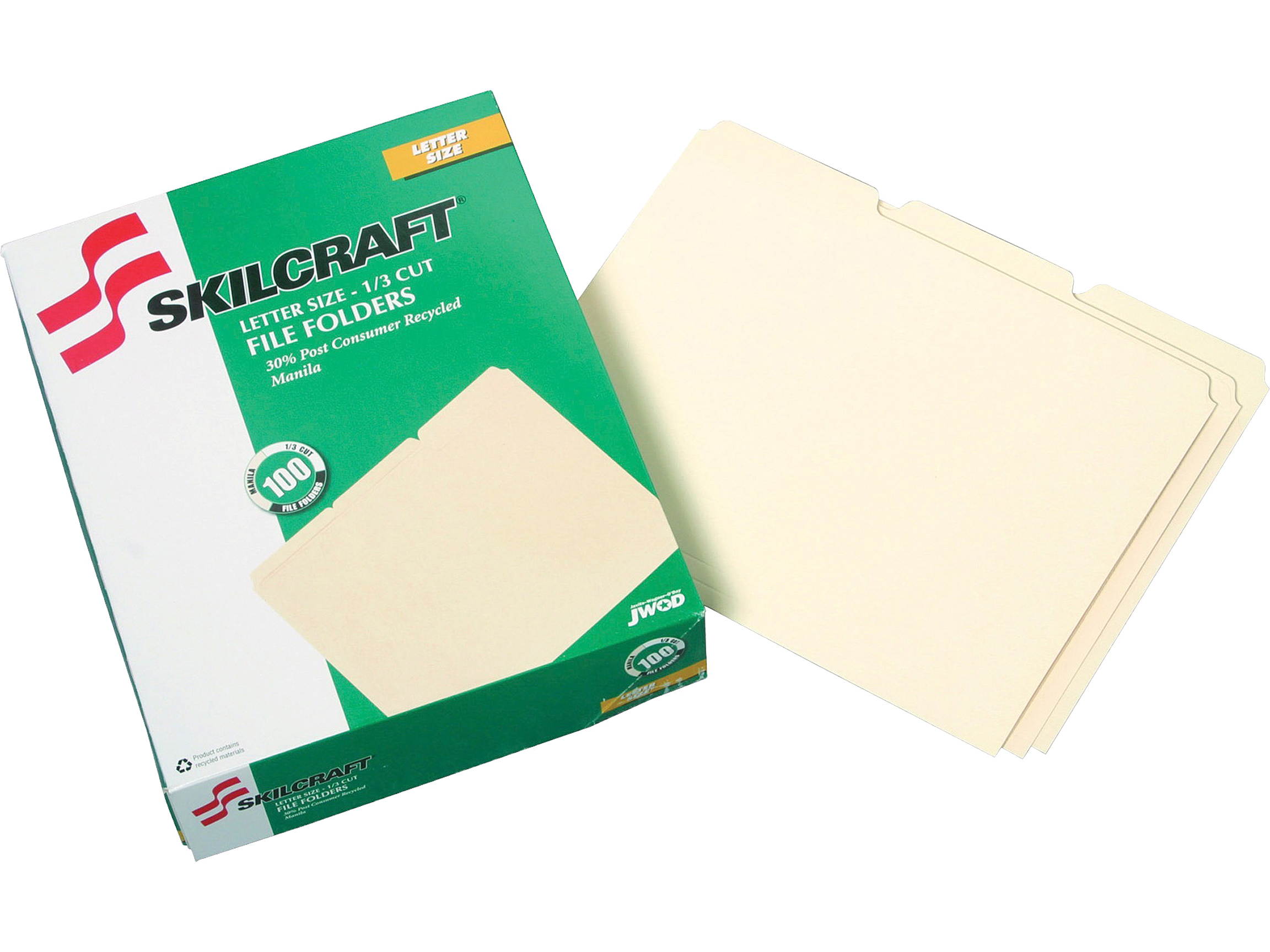 SKILCRAFT Top Tab Manila File Folders