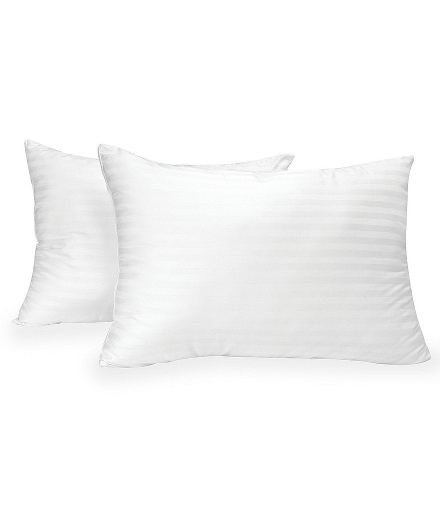 Sensorpedic Down Alternative Jumbo Bed Pillow with 300 Thread Count Cotton Cover, 2pk
