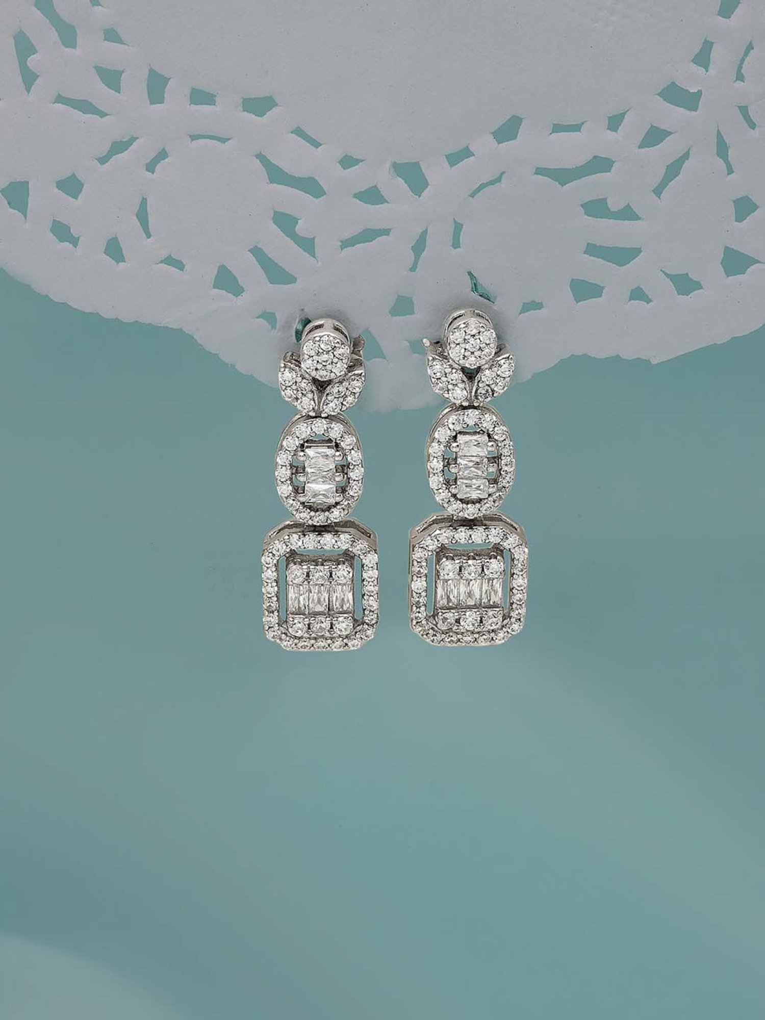 Silberry 925 Sterling Silver Marvel Drop Earrings for Women