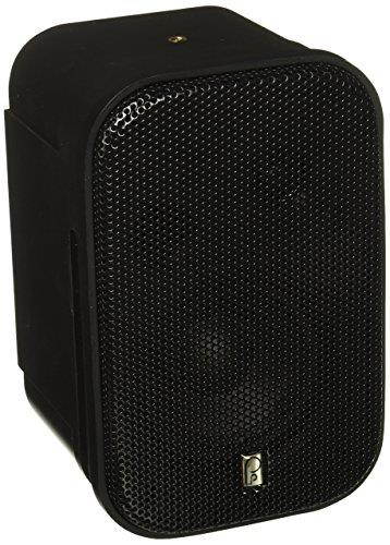 PolyPlanar Compact Box Speaker-7-1/2" x 4-15/16" x 4-15/16", Pair (Black)