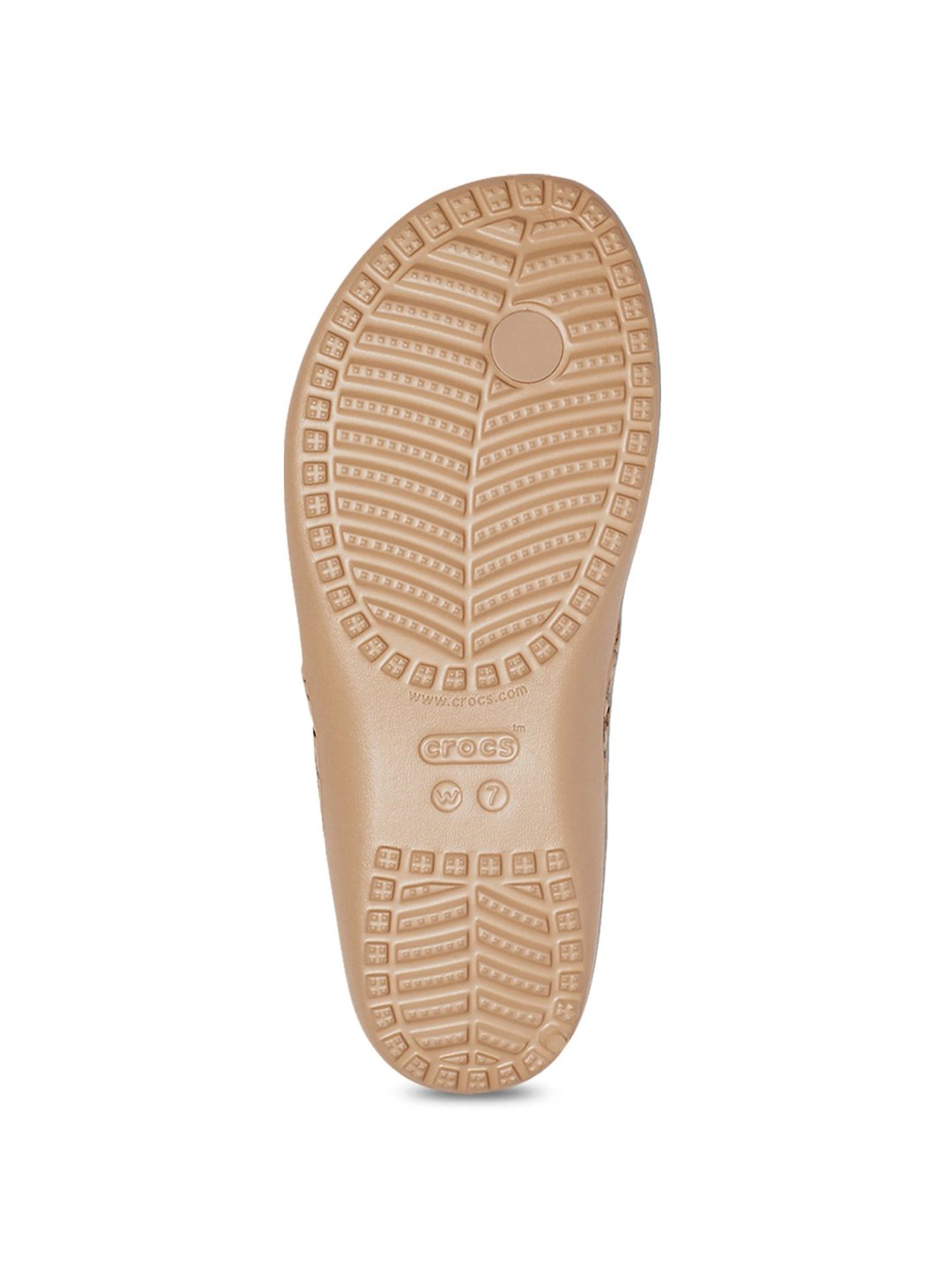 Crocs Kadee Beige Flip Flops
