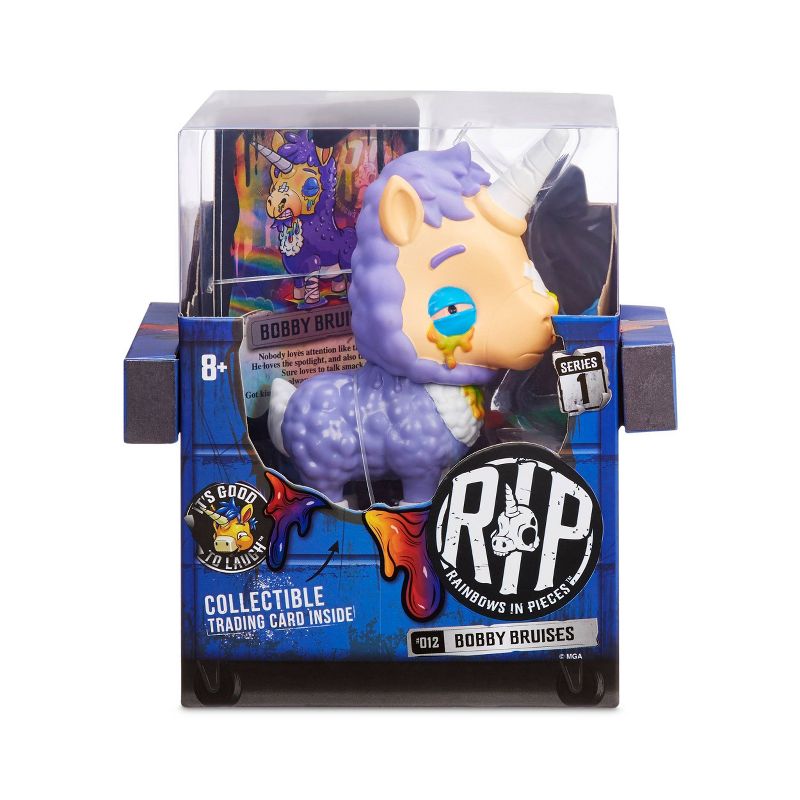 R.I.P. Rainbows in Pieces Bobby Bruises with Collectible Trading Card