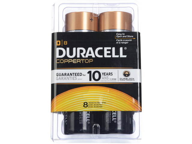 DURACELL CopperTop MN1300 1.5V D (LR20) Alkaline Battery, 12-box