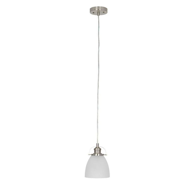 8.5" One Light Mini Pendant Brushed Nickel - Cresswell Lighting