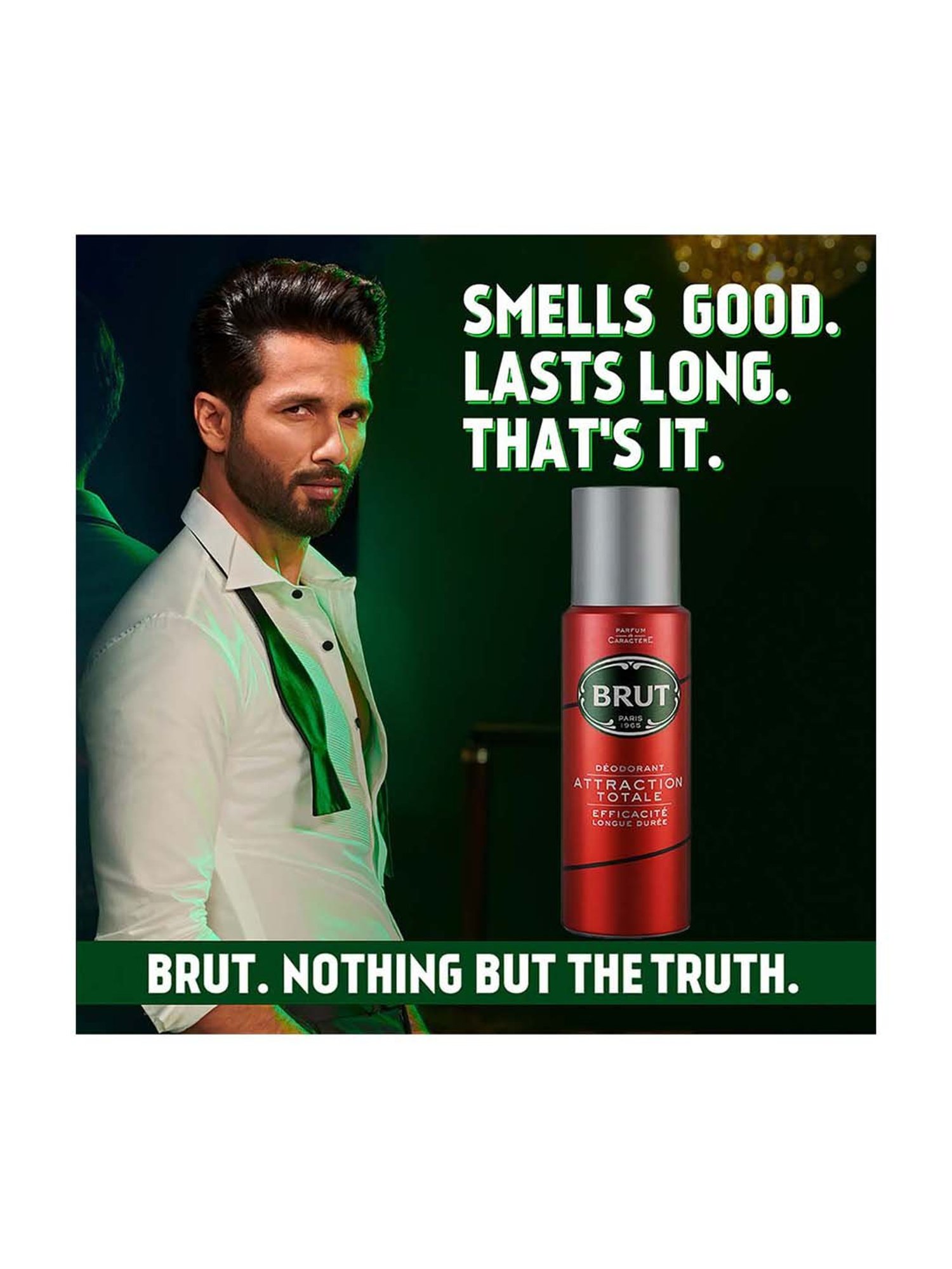 Brut Deodorant Spray Attraction for Men - 200 ml (Pack of 3)