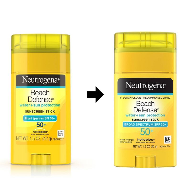 Neutrogena Beach Defense Oil-Free Body Sunscreen Stick - SPF 50+ - 1.5oz