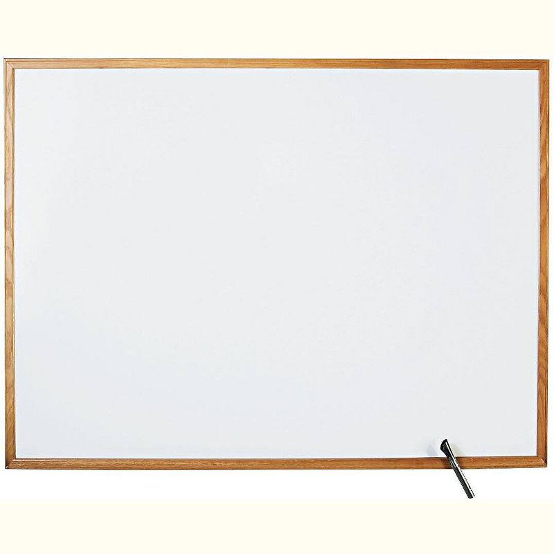 U Brands 36" Square Magnetic Dry Erase Board Silver Aluminum Frame