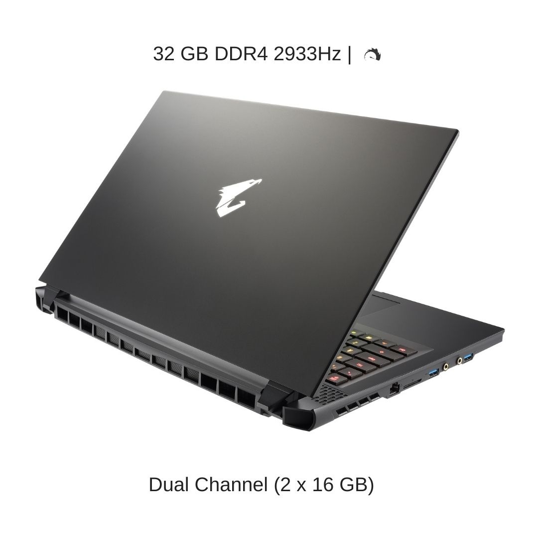 HIDevolution AORUS 17G YC-8US6450SH, 17.3" FHD 300Hz, 2.2 GHz i7-10870H, RTX 3080, 32 GB 2933MHz RAM, 1 TB PCIe SSD, Windows 10 Pro