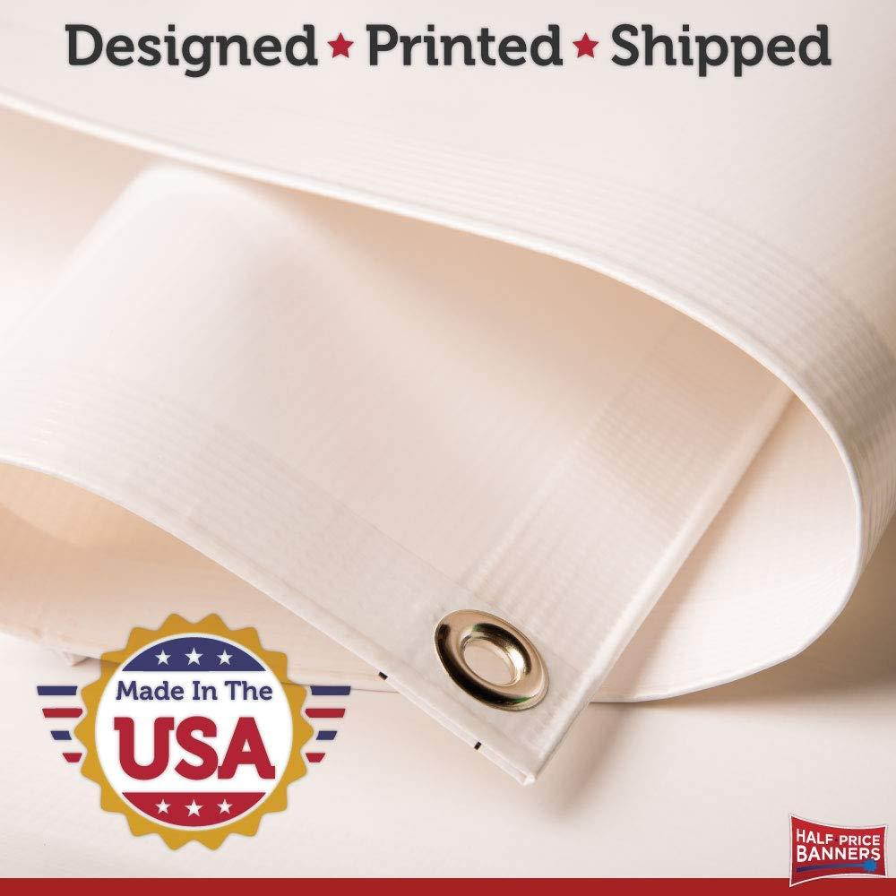 HALF PRICE BANNERS FOR LEASE Indoor/Outdoor Banner 3ftX8ft Stars - Made in the USA