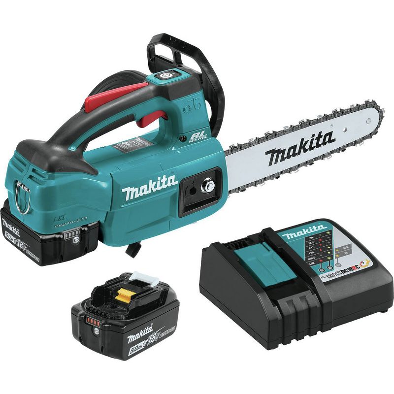 Makita XCU06T 18V LXT Lithium-Ion Brushless Cordless 10 in. Top Handle Chain Saw Kit (5.0Ah)