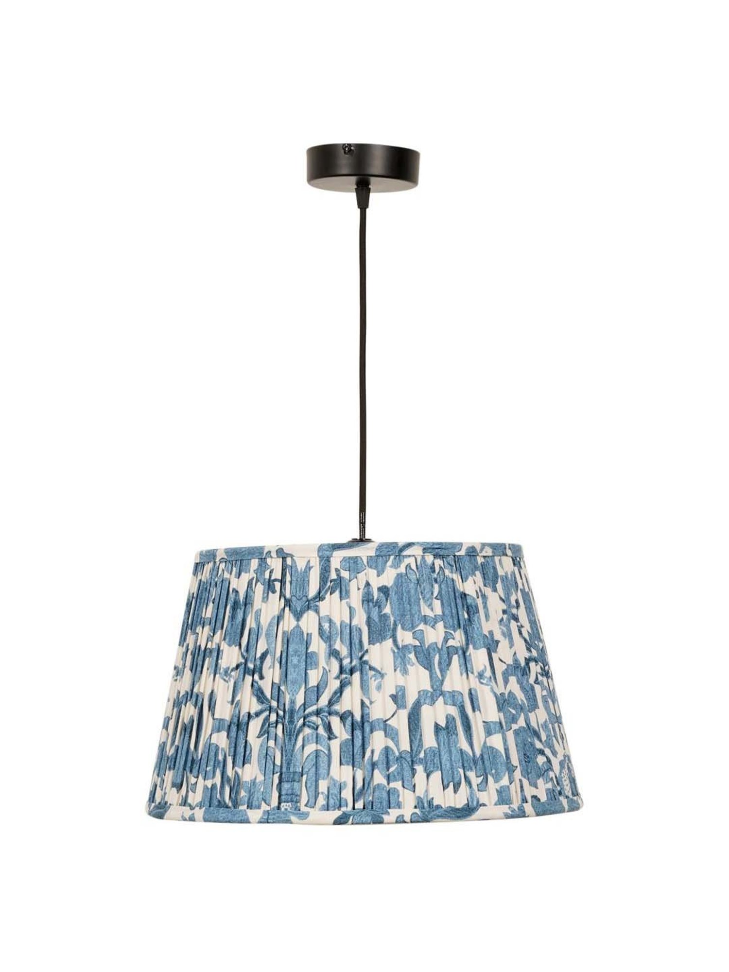 Kapoor E Illuminations Blue & Black Cotton Hand Made Pendant Light