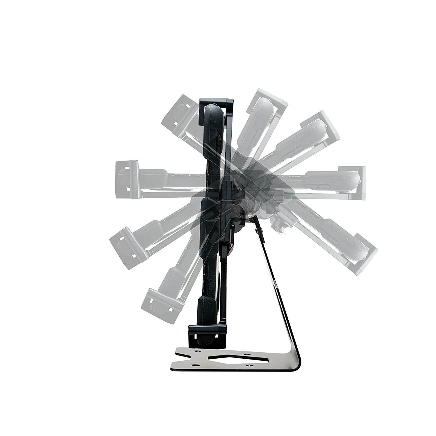 CTA Digital: Universal Case-Compatible Security Kiosk Stand for 7-13-Inch Tablets, Black