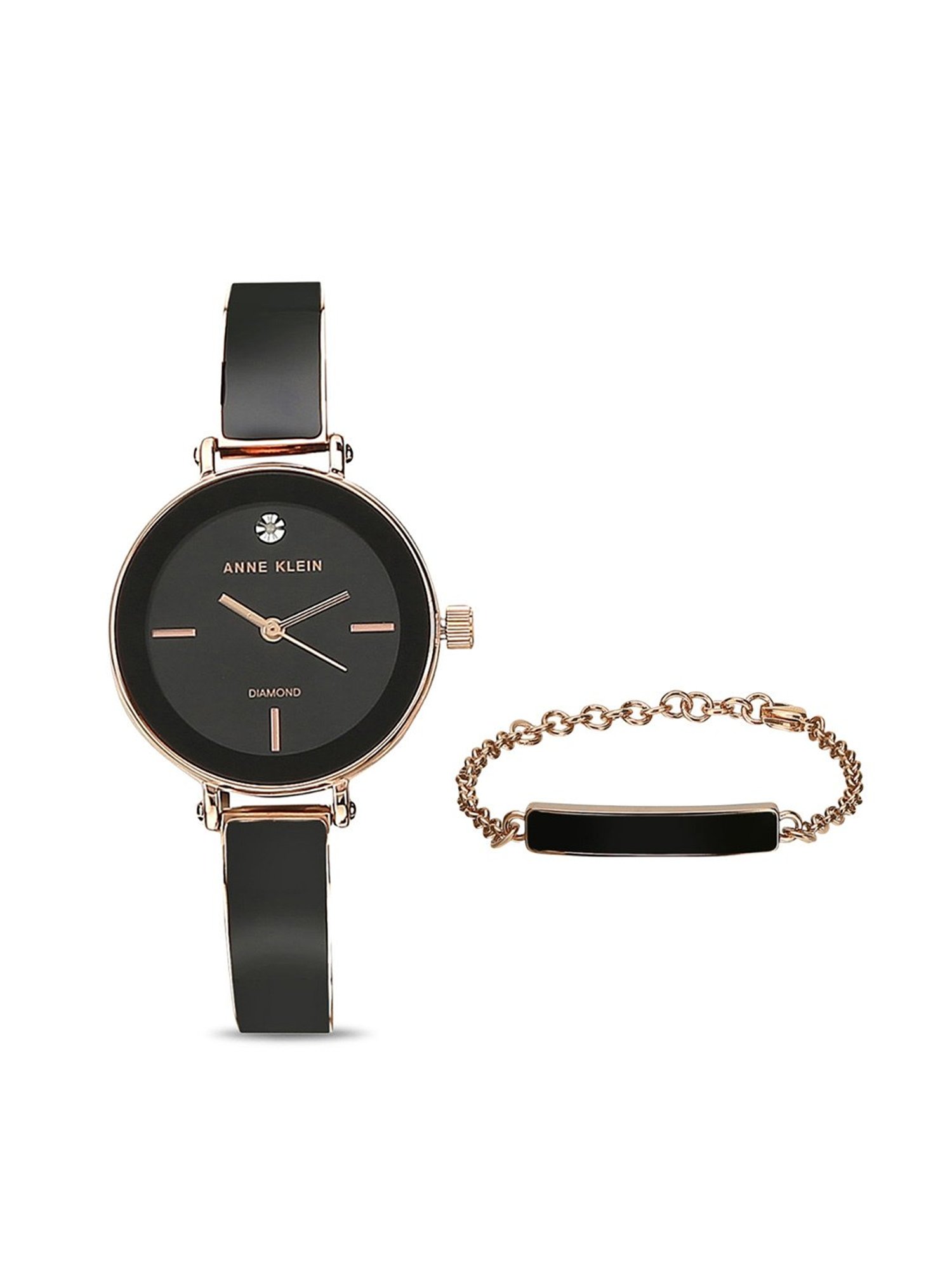 Anne Klein NDAKB3620BKST Analog Watch for Women