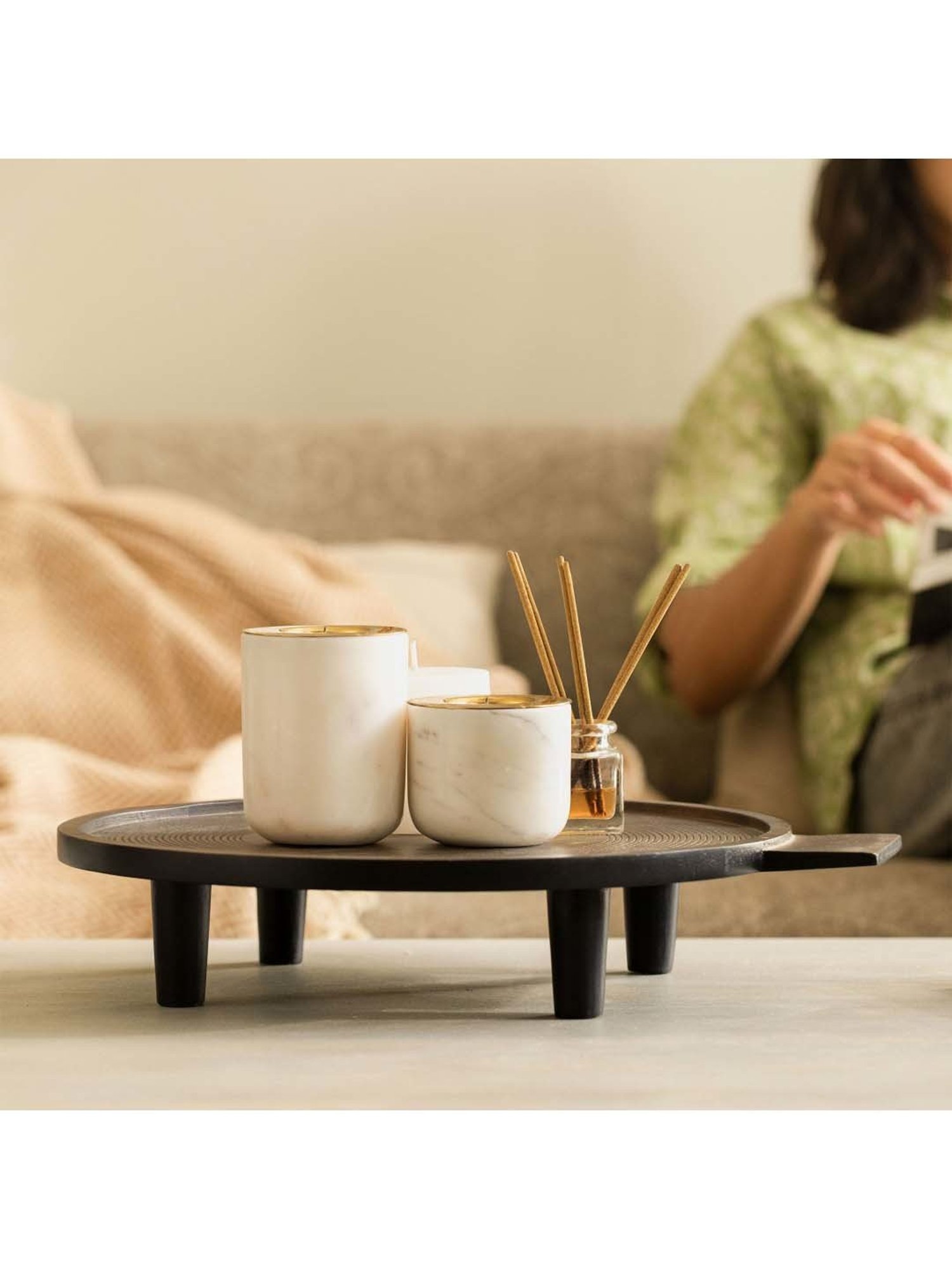 Mikasa Serenity Black Ceramic 20 cm Side Plate