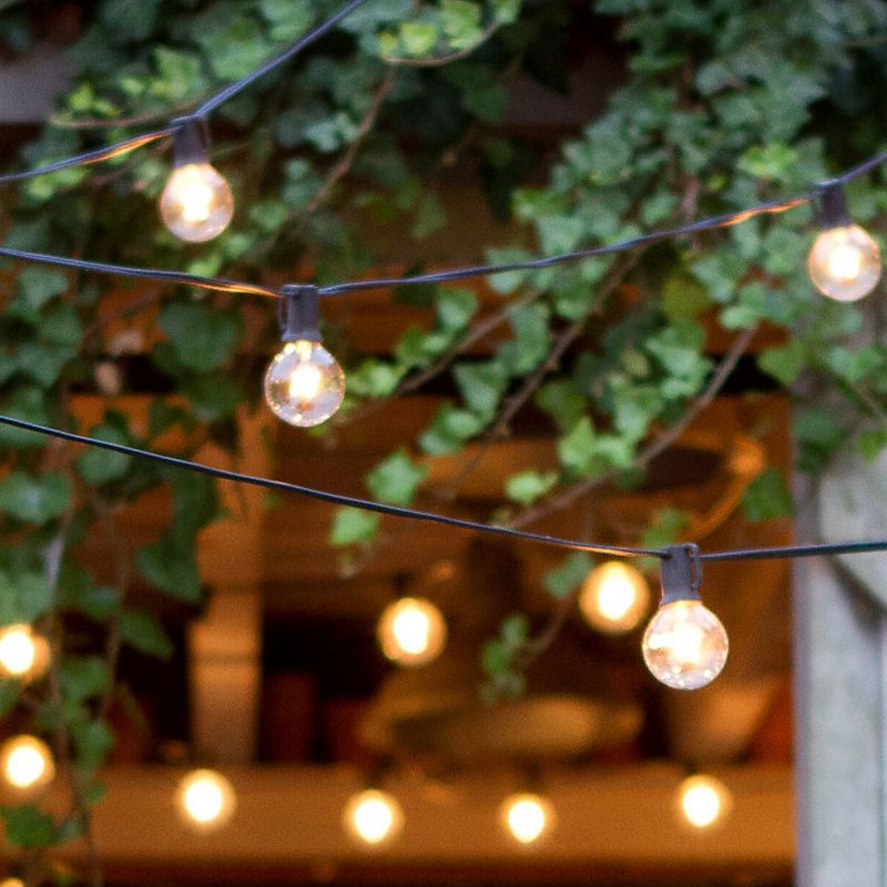 Brightech JL-3BB7-X0UZ Waterproof 1 Watt LED Outdoor 26 Feet String Edison Patio Globe Lights, Warm White (2 Pack)