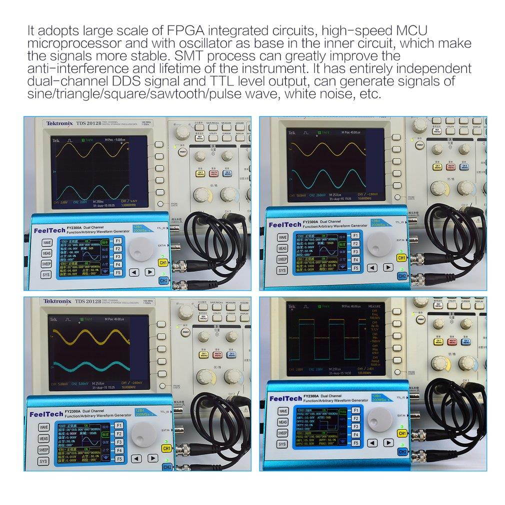 20MHz Digital DDS Dual-channel Signal Generator Arbitrary Waveform Function